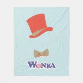 Wonka Top Hat & Bow Tie フリースブランケット (正面)