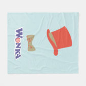 Wonka Top Hat & Bow Tie フリースブランケット (正面(横))