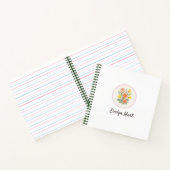 Wonky Zoo Floral Spiral Notebook ノートブック (内部)