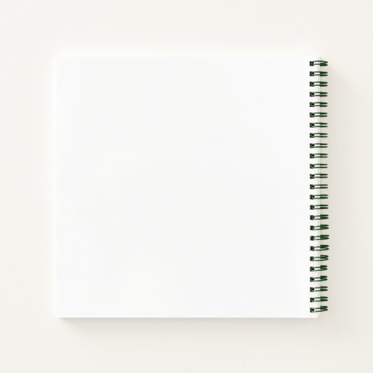 Wonky Zoo Floral Spiral Notebook ノートブック (裏面)