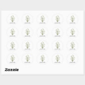 Wonky Zoo Lovely Snowdrops Sticker ラウンドシール (シート)