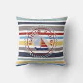 WONZ限定の小さなセーラーのシャツによるデザイン クッション (裏面)