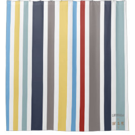 WONZ限定の小さなセーラーのシャツによるデザイン シャワーカーテン