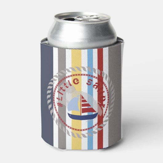 WONZ限定小船乗りシャツデザイン 缶クーラー (缶正面)