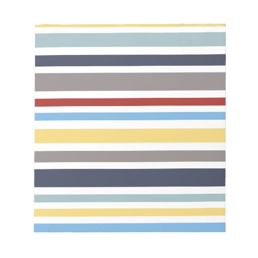 wonz stripes nautical By Shirt to Design ノートパッド (正面)