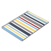 wonz stripes nautical By Shirt to Design ノートブック (左側)