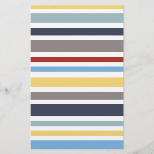 wonz stripes nautical By Shirt to Design 便箋 (正面)