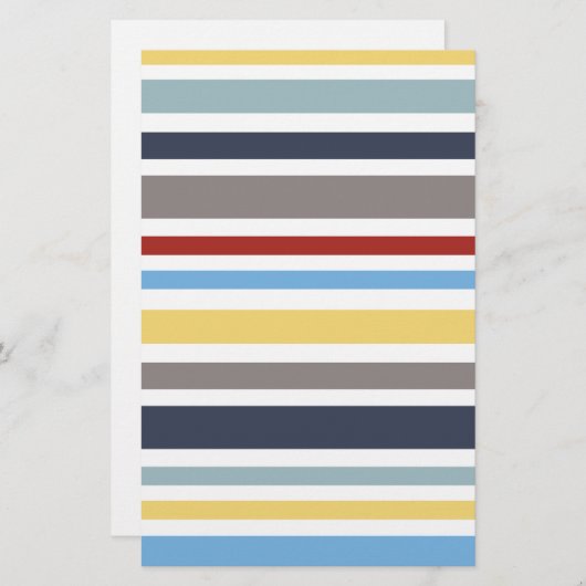 wonz stripes nautical By Shirt to Design 便箋 (正面/裏面)