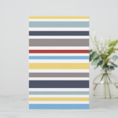 wonz stripes nautical By Shirt to Design 便箋 (スタンド正面)