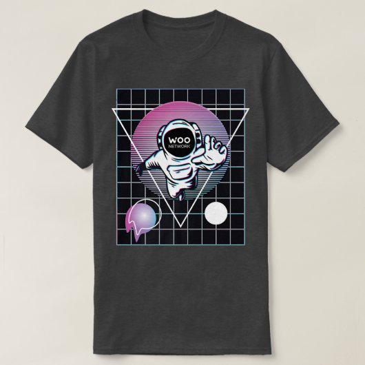 Wooネットワーク宇宙飛行士 Tシャツ (デザイン正面)