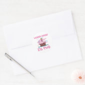 Woo Hooo I'm 2 Pink Sticker ラウンドシール (封筒)