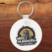Woo Mammoth Is My Spirit Animal Art キーホルダー (正面)