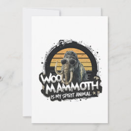 Woo Mammoth Is My Spirit Animal Art シーズンカード