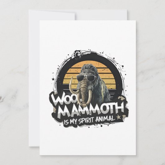 Woo Mammoth Is My Spirit Animal Art シーズンカード (正面)