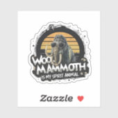 Woo Mammoth Is My Spirit Animal Art シール (シート)