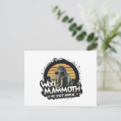 Woo Mammoth Is My Spirit Animal Art ポストカード (スタンド正面)
