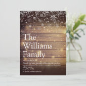 Woodファミ素朴リ定義のクリスマスメッセージ シーズンカード (スタンド正面)