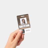 Wood素朴社カスタム員の写真名 バッジ (手持ち)