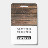 Wood素朴社カスタム員の写真名 バッジ (裏面)