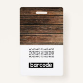 Wood素朴社カスタム員の写真名 バッジ (裏面)