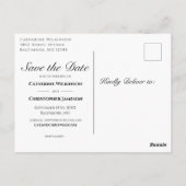 Wood素朴 Save the Dateバラフローラ発表 ポストカード (裏面)