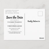 Wood素朴 Save the Dateバラフローラ発表 ポストカード (裏面)