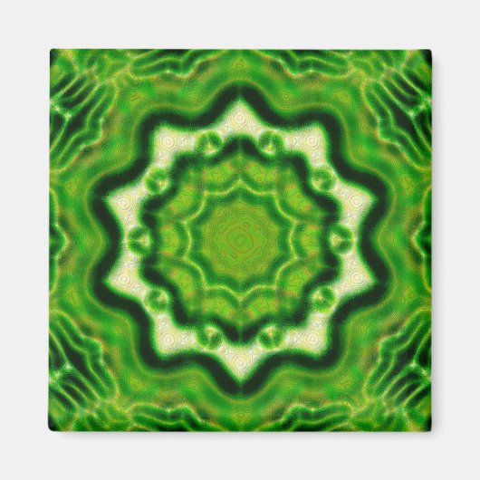 WOOD要素カレイドパターン マグネット (正面)