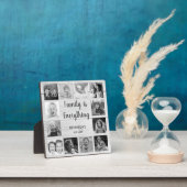 Wood 素朴 12フォトコラージュ白黒 フォトプラーク (インサイチュ)