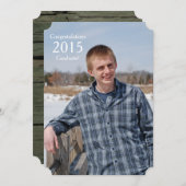 Wood 素朴 2015大学院写真のお知らせ 招待状 (正面/裏面)