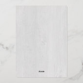 Wood 素朴 4フォトコラージュメリークス 箔シーズンカード (裏面)