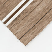 Wood 素朴 9フォトコラージュ引用文ファミリ名 フリースブランケット (角)