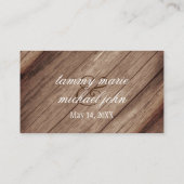 Wood 素朴 Barrel & Mason Jarsのウェブサ結婚イト エンクロージャーカード (裏面)