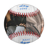 Wood 素朴 Happy Father's Day 2写真 野球ボール (正面)