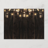 Wood 素朴 Lights写真卒業発表 ポストカード (裏面)