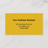Wood 素朴 Logs名刺のひまわり 名刺 (裏面)