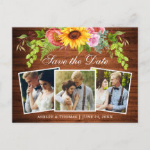 Wood 素朴 Sunflower日付写真を保存