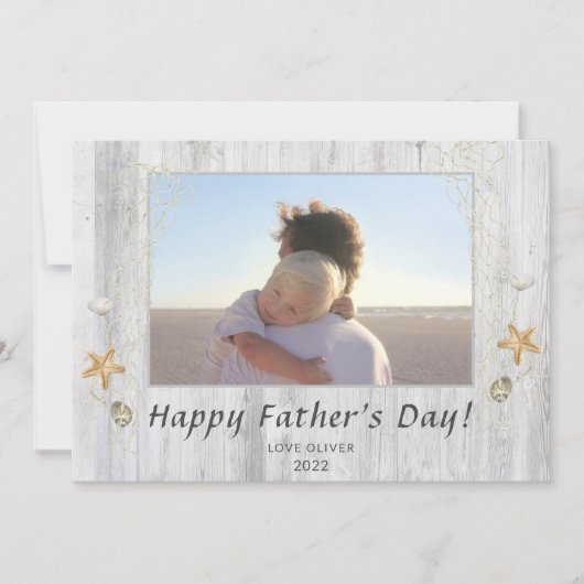 Wood 航海の Happy Father's Dayの写真 カード (正面)