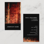 Wood 11 ·名エレガント刺 名刺 (正面/裏面)