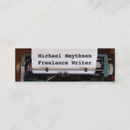Wood 2の作家レトロタイプライター スキニー名刺