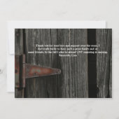 Wood and Hinge 2015 Photo Graduation Announcement 招待状 (裏面)