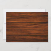 Wood and Lights Rustic New Home Party Invitation 招待状 (裏面)