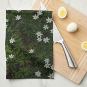 Wood Anemone Forest Floor, Nature Botanical Spring キッチンタオル (四つ折り)