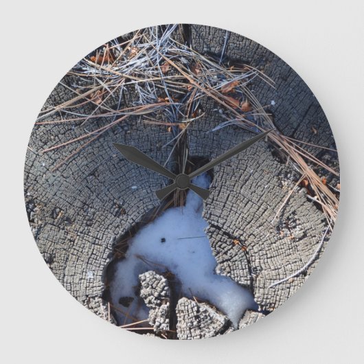 Wood Art 2壁掛けオプション ラージ壁時計 (正面)