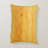 Wood bamboo background texture アクセントクッション (裏面(縦))