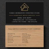 Wood Black Gold Handyman 名刺