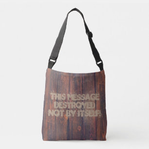 WOOD BOARDSシームレスパターン+アイディア クロスボディバッグ