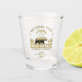 Wood Buffalo National Park Forest Landscape ショットグラス (正面)