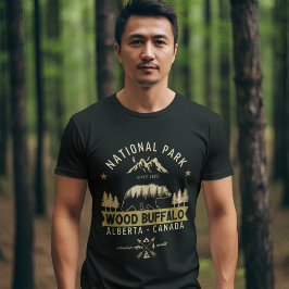 Wood Buffalo National Park Vintage Bear Tシャツ