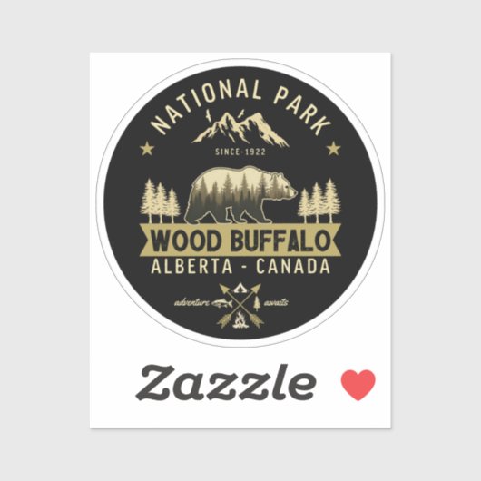 Wood Buffalo National Park Wild Terrain シール (シート)