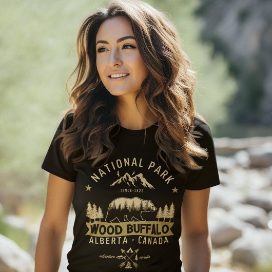 Wood Buffalo National Park Wilderness Scenery トライブレンドＴシャツ
